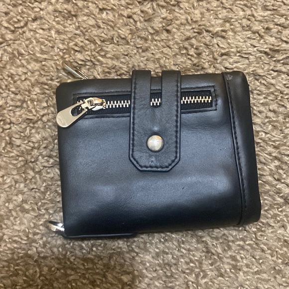 Black emo gothic wallet. - Picture 1 of 4